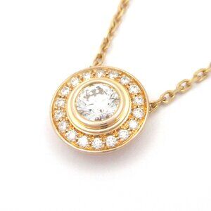 Cartier D'Amour Circle Necklace 18K Rose Gold Diamond